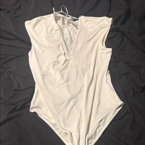 H&M Cream Sleeveless Bodysuit